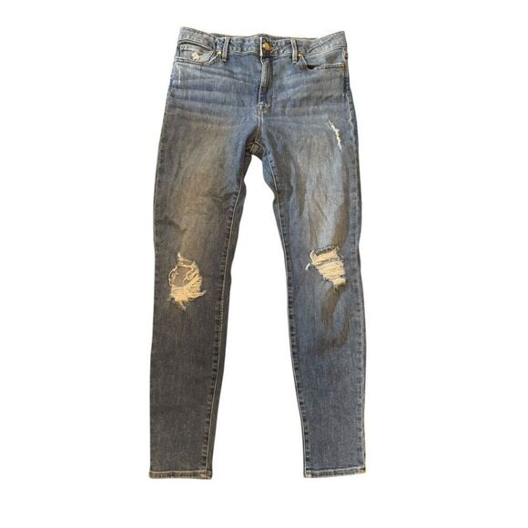 Sanctuary Womens Robbie Distressed Skinny High Rise Jeans Sz 28 - Picture 1 of 9
